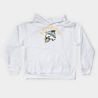 rock skull terror - paradise Kids Hoodie